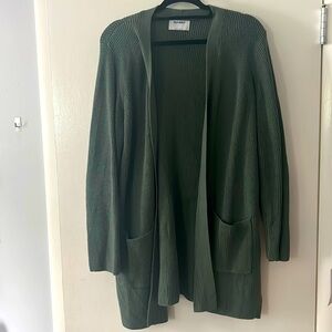Women’s Green long cardigan from Old Navy
